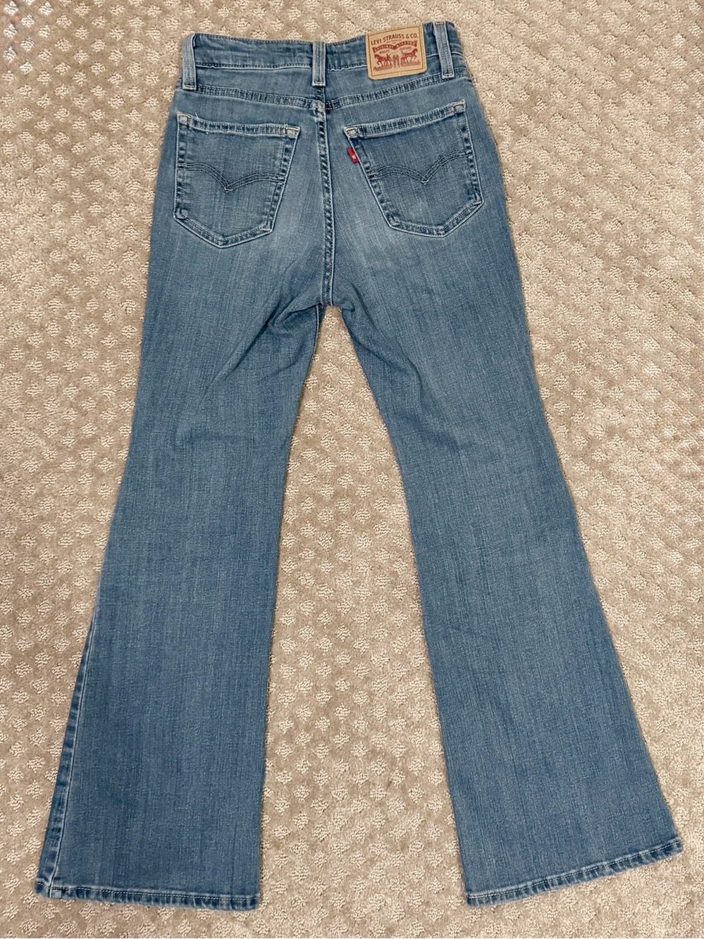 Levi’s 726 Flare Jeans Women’s 26 Light Wash Mid Rise Stretch Denim